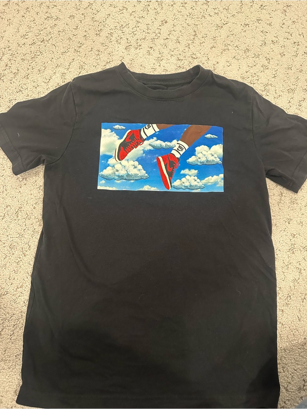 Nike Jordan Black Graphic Tee